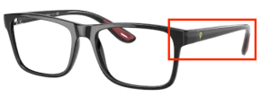 Patillas originales Ray-Ban RB7205M Vista, color F601 · Negro