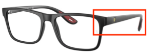 Patillas originales Ray-Ban RB7205M Vista, color F650 · Negro
