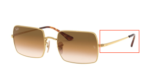 Patillas originales Ray-Ban RB1969 Rectangle, color 9147 · Oro