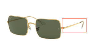 Patillas originales Ray-Ban RB1969 Rectangle, color 9196 · Legend oro