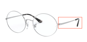 Patillas originales Ray-Ban RB1970V Vista, color 2501 · Plata