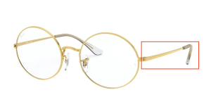 Patillas originales Ray-Ban RB1970V Vista, color 3086 · Legend oro