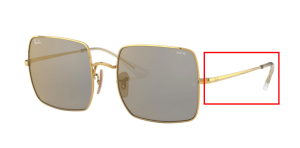 Patillas originales Ray-Ban RB1971 Square, color 001 · Oro
