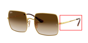 Patillas originales Ray-Ban RB1971 Square, color 9147 · Oro