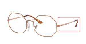 Patillas originales Ray-Ban RB1972V Vista, color 2943 · Cobre