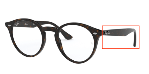 Patillas originales Ray-Ban RB2180V Vista, color 2012 · Habana oscuro