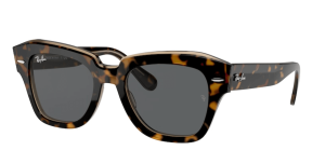 Ray-Ban RB2186 STATE STREET, color 1292B1 · Habana sobre transparente marrón