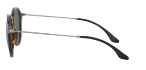 Patillas originales Ray-Ban RB2447, color 1158 · Moteado azul habana