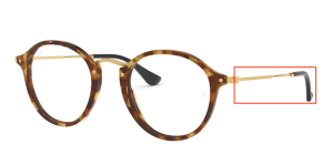 Patillas originales Ray-Ban RB2447V Vista, color 5494 · Marrón habana