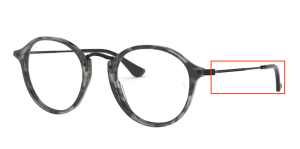 Patillas originales Ray-Ban RB2447V Vista, color 5833 · Habana gris