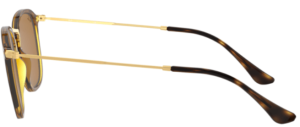 Patillas originales Ray-Ban RB2448N, color 710 · Habana claro