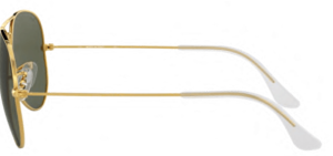 Patillas originales Ray-Ban RB3407 Outdoorsman II Rainbow, color 001 · Oro