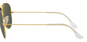 Patillas originales Ray-Ban RB3482, color 001 · Oro