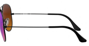 Patillas originales Ray-Ban RB3460 Aviator Flip Out, color 002 · Negro