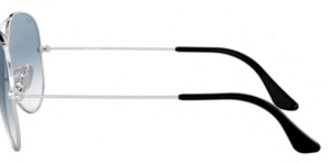 Patillas originales Ray-Ban RB3407 Outdoorsman II Rainbow, color 003 · Plata