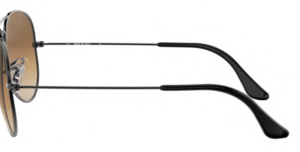 Patillas originales Ray-Ban RB3460 Aviator Flip Out, color 004 · Gunmetal