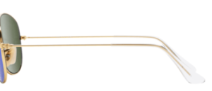 Patillas originales Ray-Ban RB3362 Cockpit, color 112 · Oro mate