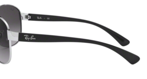 Patillas originales Ray-Ban RB3386, color 003 · Plata