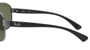 Patillas originales Ray-Ban RB3386, color 004 · Gunmetal