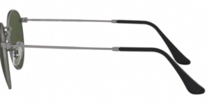 Patillas originales Ray-Ban RB3447 Round Metal, color 029 · Mate gunmetal
