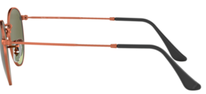 Patillas originales Ray-Ban RB3447 Round Metal, color 9002 · Medium bronce