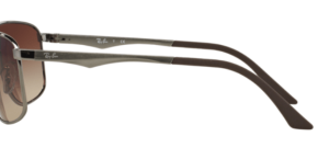Patillas originales Ray-Ban RB3506, color 004 · Gunmetal