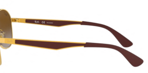 Patillas originales Ray-Ban RB3549, color 001 · Oro