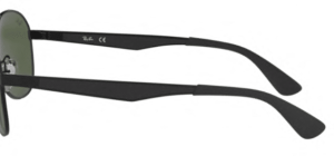 Patillas originales Ray-Ban RB3549, color 006 · Negro mate