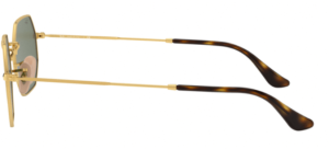 Patillas originales Ray-Ban RB3556N Octagonal, color 001 · Oro