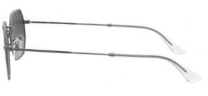 Patillas originales Ray-Ban RB3556N Octagonal, color 004 · Gunmetal