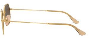 Patillas originales Ray-Ban RB3556N Octagonal, color 9124 · Oro