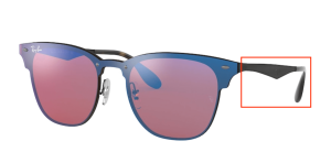 Patillas originales Ray-Ban RB3576N, color 153 · Negro