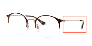 Patillas originales Ray-Ban RB3578V Vista, color 2971 · Cooper sobre superior habana