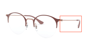 Patillas originales Ray-Ban RB3578V Vista, color 2973 · Cooper sobre superior ligth marrón