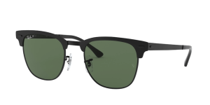 Patillas originales Ray-Ban RB3716 Clubmaster Metal, color 186 · Negro/negro mate