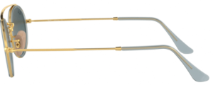 Patillas originales Ray-Ban RB3847N, color 9123 · Oro