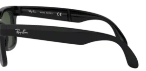 Patillas originales Ray-Ban RB4105 Folding Wayfarer, color 601 · Negro