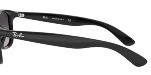 Patillas originales Ray-Ban RB4202 Andy, color 601 · Negro