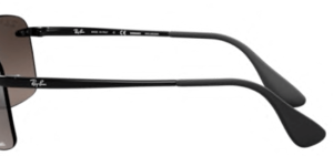Patillas originales Ray-Ban RB4255, color 601 · Negro