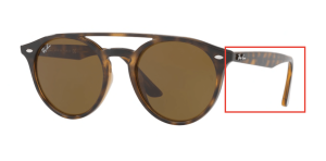Patillas originales Ray-Ban RB4279, color 710 · Habana claro
