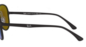 Patillas originales Ray-Ban RB4320CH, color 601S · Negro mate