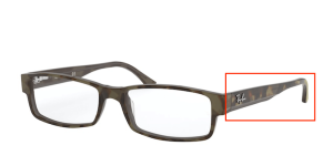 Patillas originales Ray-Ban RB5114 Vista, color 5975 · Amarillo habana sobre opal beige