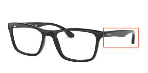 Patillas originales Ray-Ban RB5279 Vista, color 2000 · Negro brillo
