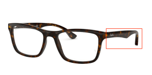 Patillas originales Ray-Ban RB5279 Vista, color 2012 · Habana oscuro