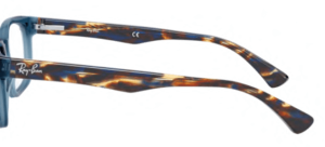 Patillas originales Ray-Ban RB5286 Vista, color 8024 · Brillo trasparent azul