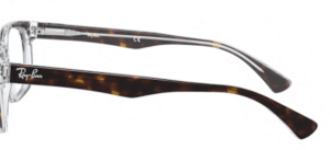Patillas originales Ray-Ban RB5286 Vista, color 5082 · Superior habana sobre transparente