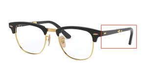Patillas originales Ray-Ban RB5334 Vista, color 2000 · Negro brillo