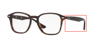 Patillas originales Ray-Ban RB5352 Vista, color 2012 · Habana oscuro