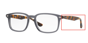Patillas originales Ray-Ban RB5353 Vista, color 5629 · Opal gris