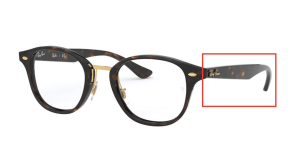 Patillas originales Ray-Ban RB5355 Vista, color 2012 · Habana oscuro